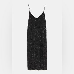 Black Sequin Dress